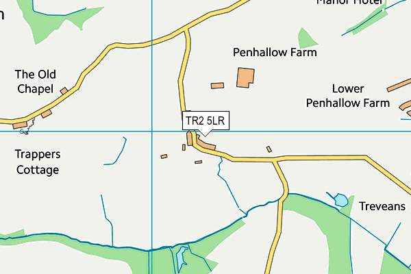 TR2 5LR map - OS VectorMap District (Ordnance Survey)