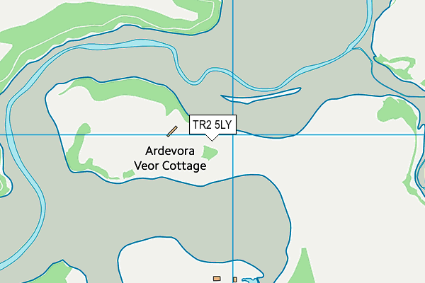 TR2 5LY map - OS VectorMap District (Ordnance Survey)