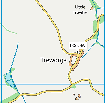 TR2 5NW map - OS VectorMap District (Ordnance Survey)