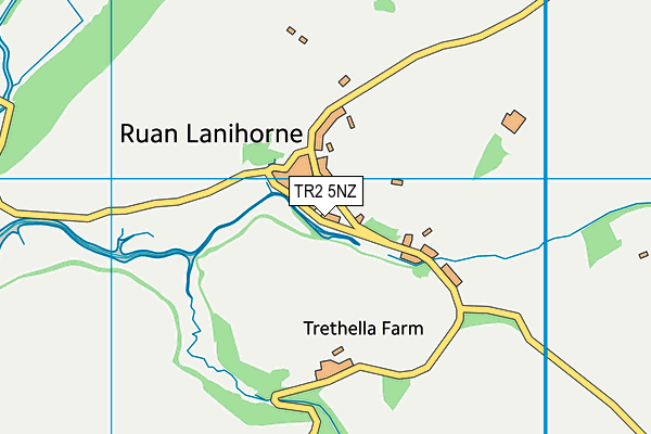 TR2 5NZ map - OS VectorMap District (Ordnance Survey)