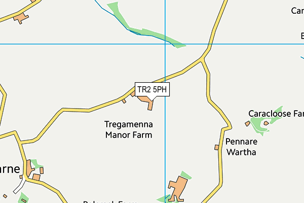 TR2 5PH map - OS VectorMap District (Ordnance Survey)
