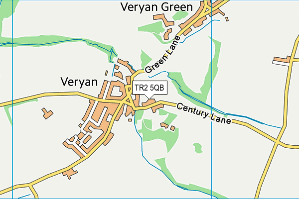 TR2 5QB map - OS VectorMap District (Ordnance Survey)