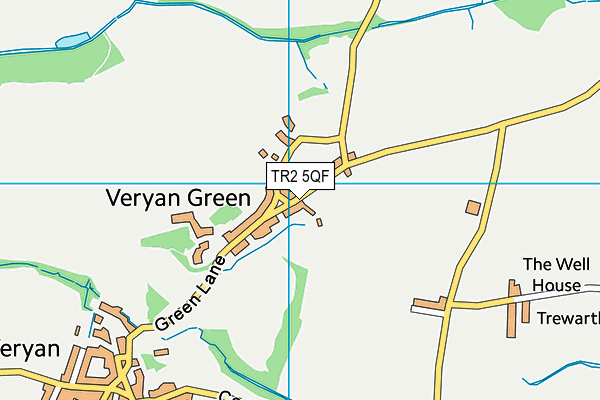 TR2 5QF map - OS VectorMap District (Ordnance Survey)