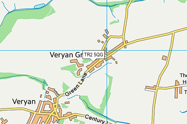 TR2 5QG map - OS VectorMap District (Ordnance Survey)