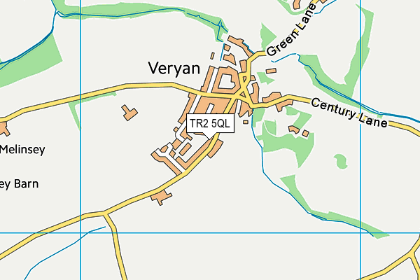 TR2 5QL map - OS VectorMap District (Ordnance Survey)