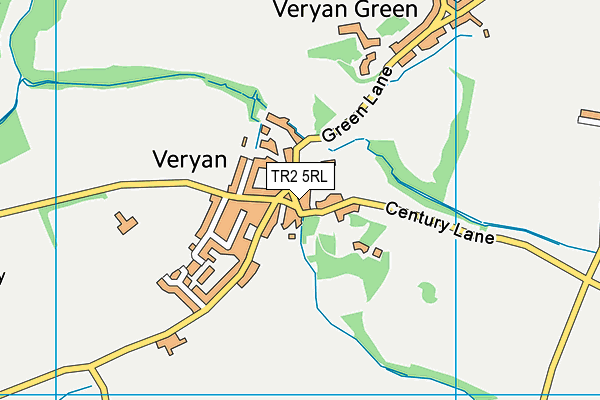 TR2 5RL map - OS VectorMap District (Ordnance Survey)