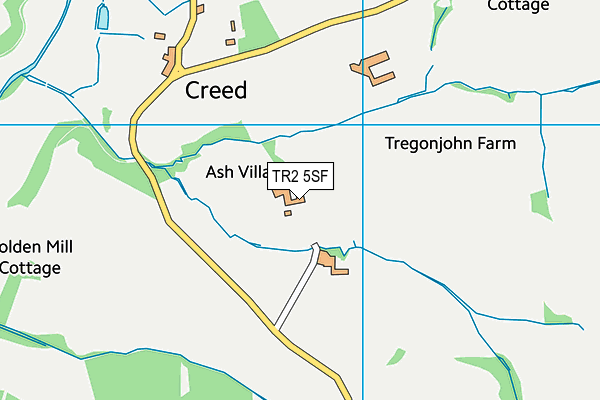 TR2 5SF map - OS VectorMap District (Ordnance Survey)