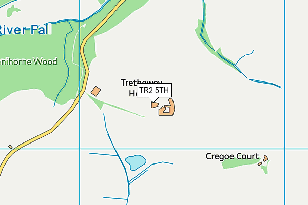 TR2 5TH map - OS VectorMap District (Ordnance Survey)