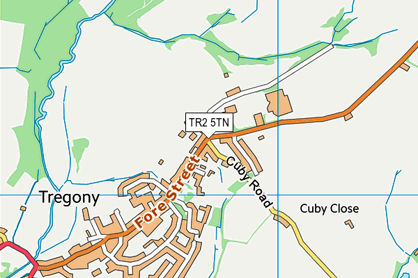 TR2 5TN map - OS VectorMap District (Ordnance Survey)