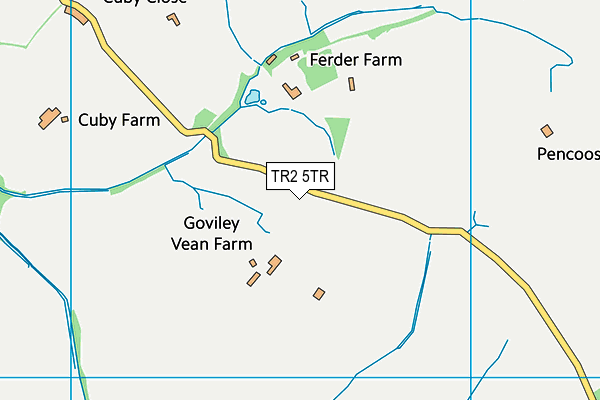TR2 5TR map - OS VectorMap District (Ordnance Survey)