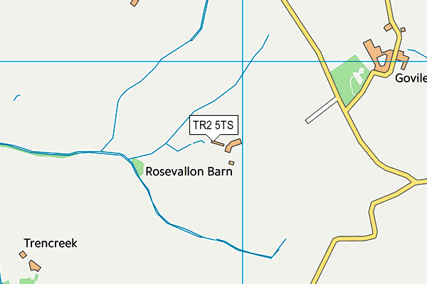 TR2 5TS map - OS VectorMap District (Ordnance Survey)