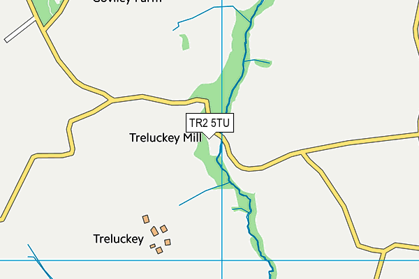 TR2 5TU map - OS VectorMap District (Ordnance Survey)