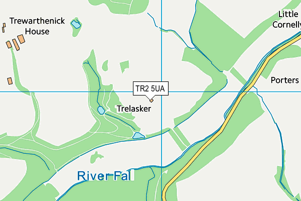 TR2 5UA map - OS VectorMap District (Ordnance Survey)