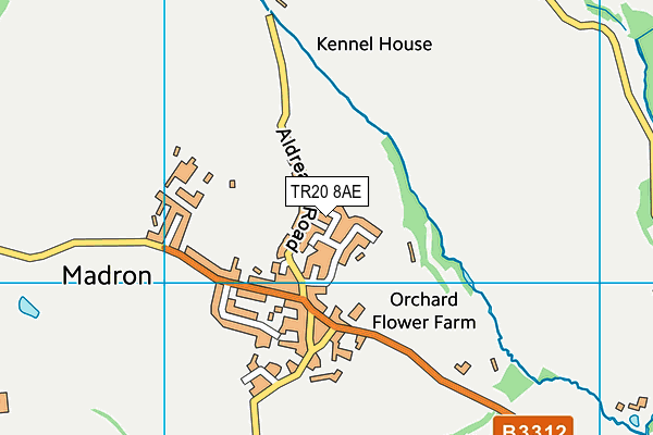 TR20 8AE map - OS VectorMap District (Ordnance Survey)