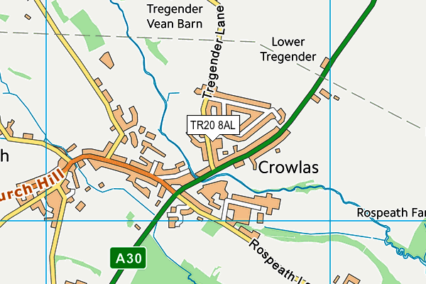 TR20 8AL map - OS VectorMap District (Ordnance Survey)