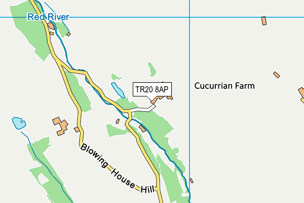 TR20 8AP map - OS VectorMap District (Ordnance Survey)