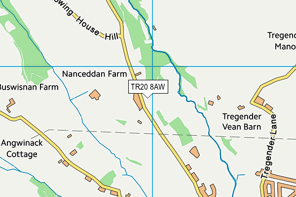 TR20 8AW map - OS VectorMap District (Ordnance Survey)