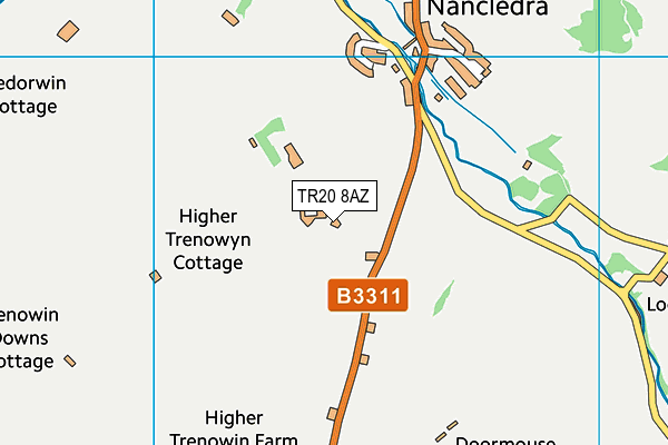 TR20 8AZ map - OS VectorMap District (Ordnance Survey)