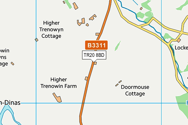 TR20 8BD map - OS VectorMap District (Ordnance Survey)