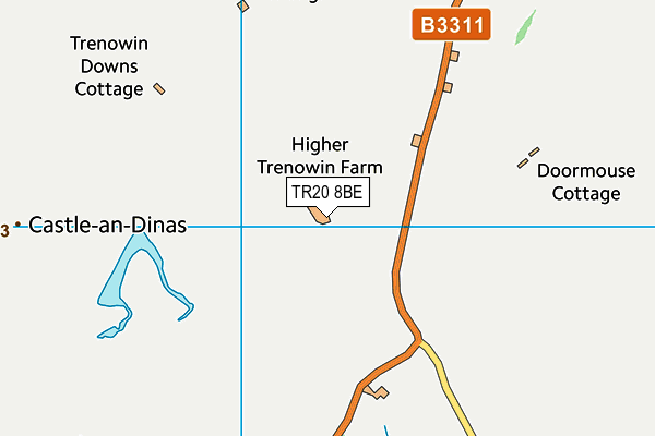 TR20 8BE map - OS VectorMap District (Ordnance Survey)
