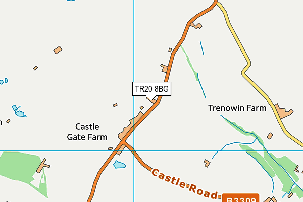 TR20 8BG map - OS VectorMap District (Ordnance Survey)