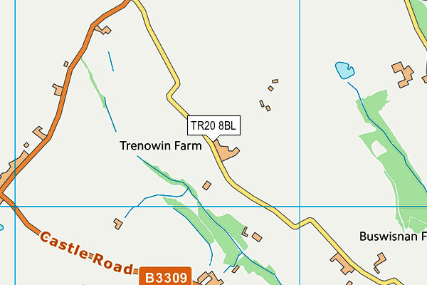 TR20 8BL map - OS VectorMap District (Ordnance Survey)