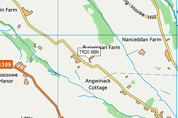 TR20 8BN map - OS VectorMap District (Ordnance Survey)