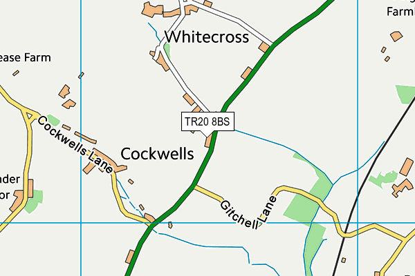 TR20 8BS map - OS VectorMap District (Ordnance Survey)