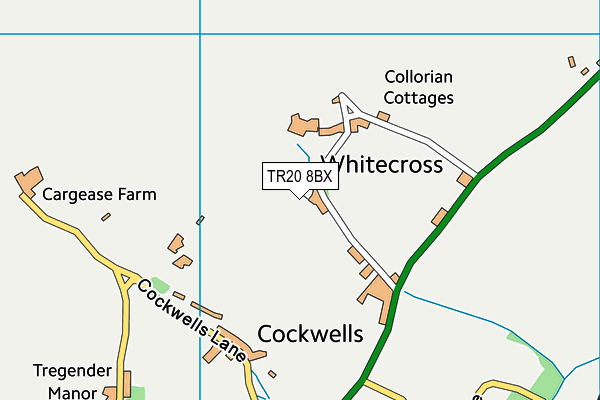 TR20 8BX map - OS VectorMap District (Ordnance Survey)