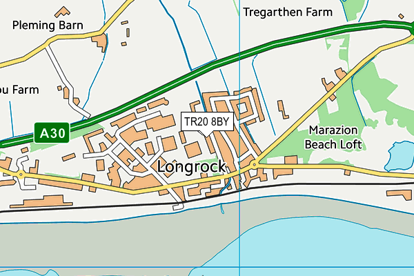 TR20 8BY map - OS VectorMap District (Ordnance Survey)
