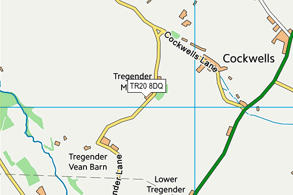 TR20 8DQ map - OS VectorMap District (Ordnance Survey)
