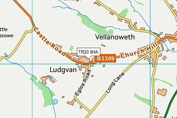 TR20 8HA map - OS VectorMap District (Ordnance Survey)