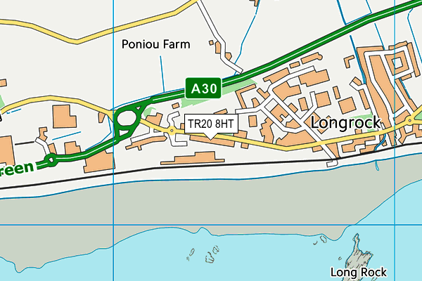 TR20 8HT map - OS VectorMap District (Ordnance Survey)