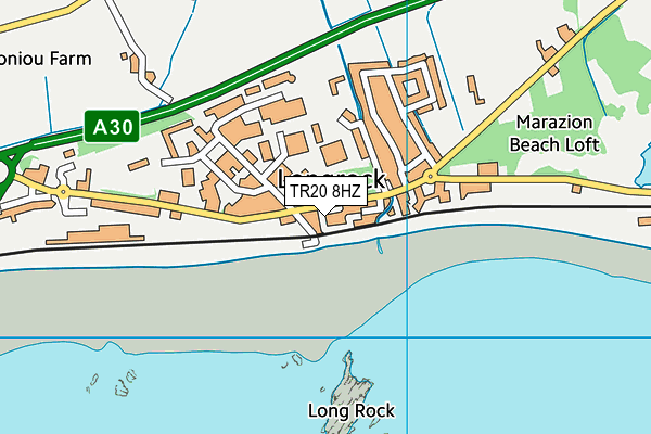 TR20 8HZ map - OS VectorMap District (Ordnance Survey)