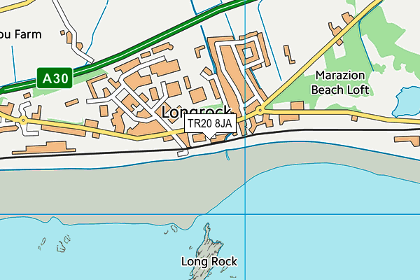 TR20 8JA map - OS VectorMap District (Ordnance Survey)