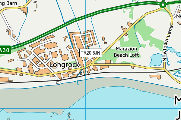 TR20 8JN map - OS VectorMap District (Ordnance Survey)