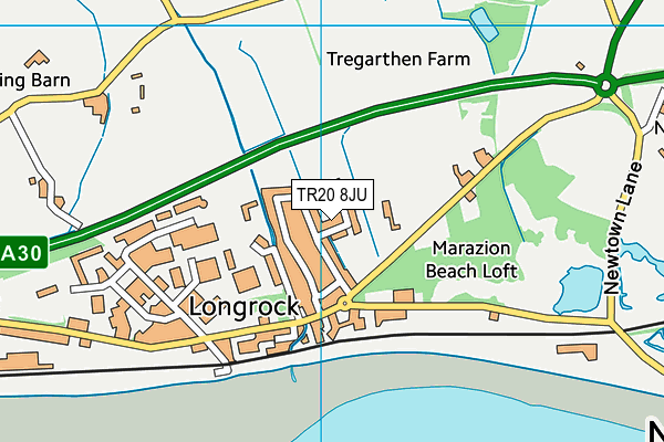 TR20 8JU map - OS VectorMap District (Ordnance Survey)