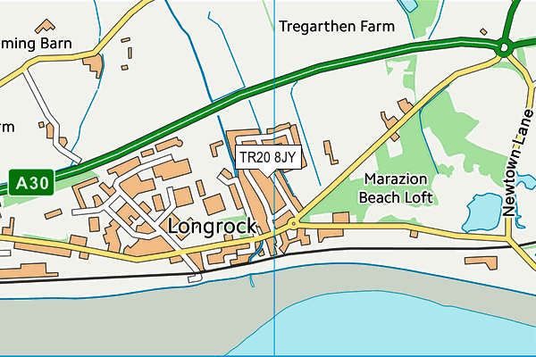 TR20 8JY map - OS VectorMap District (Ordnance Survey)