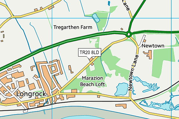 TR20 8LD map - OS VectorMap District (Ordnance Survey)