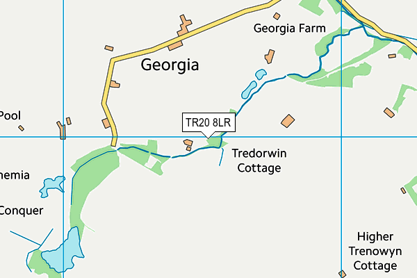 TR20 8LR map - OS VectorMap District (Ordnance Survey)