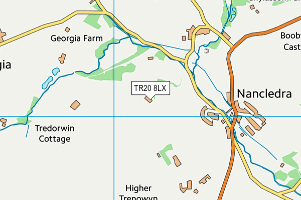 TR20 8LX map - OS VectorMap District (Ordnance Survey)