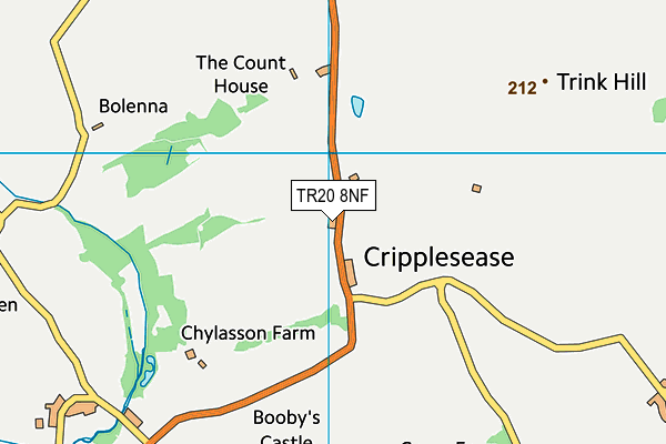 TR20 8NF map - OS VectorMap District (Ordnance Survey)