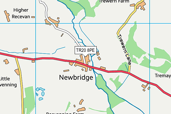 TR20 8PE map - OS VectorMap District (Ordnance Survey)