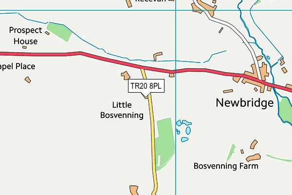 TR20 8PL map - OS VectorMap District (Ordnance Survey)