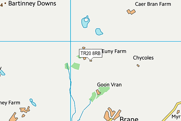 TR20 8RB map - OS VectorMap District (Ordnance Survey)