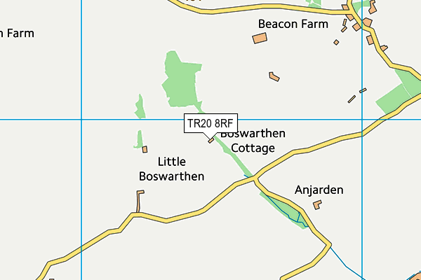 TR20 8RF map - OS VectorMap District (Ordnance Survey)