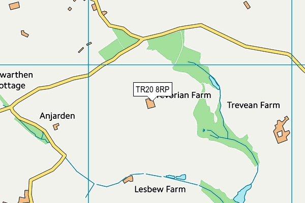 TR20 8RP map - OS VectorMap District (Ordnance Survey)