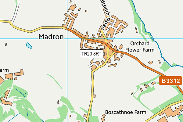 TR20 8RT map - OS VectorMap District (Ordnance Survey)