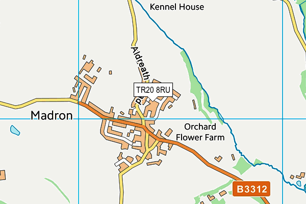 TR20 8RU map - OS VectorMap District (Ordnance Survey)