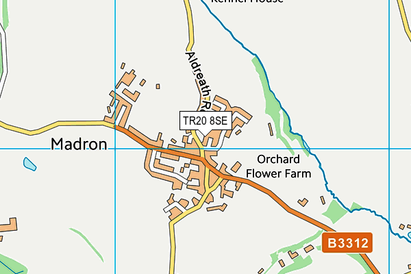 TR20 8SE map - OS VectorMap District (Ordnance Survey)